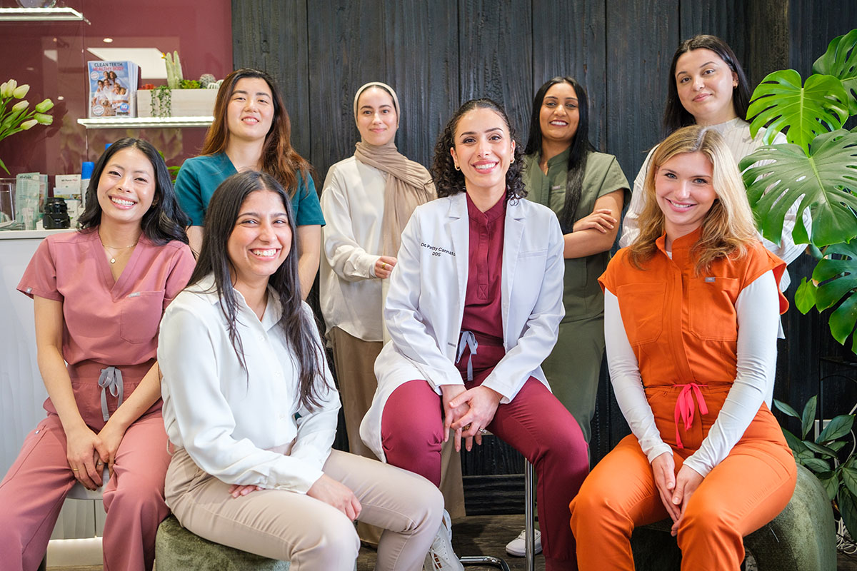 bayview dental team laughing