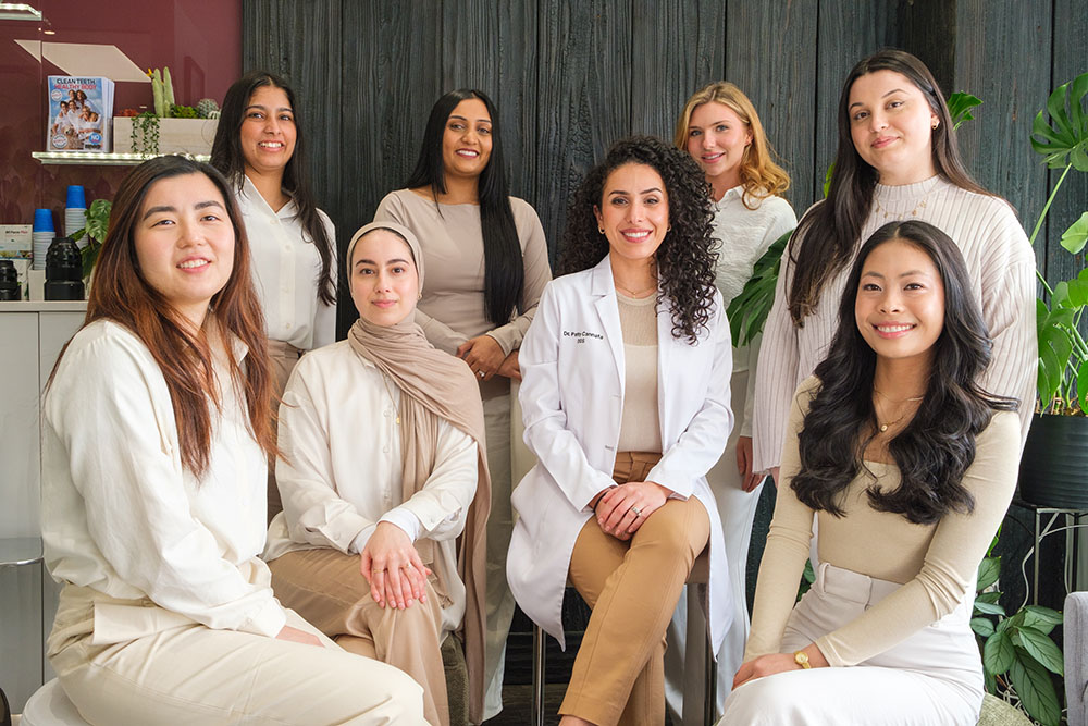 bayview dental team laughing